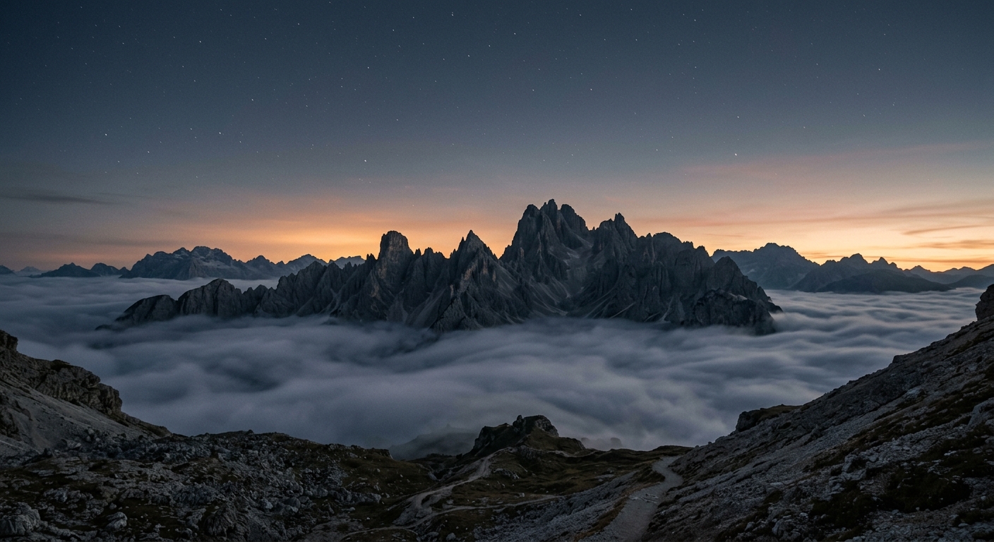 Dolomites, Italy — 2,800m, blue hour